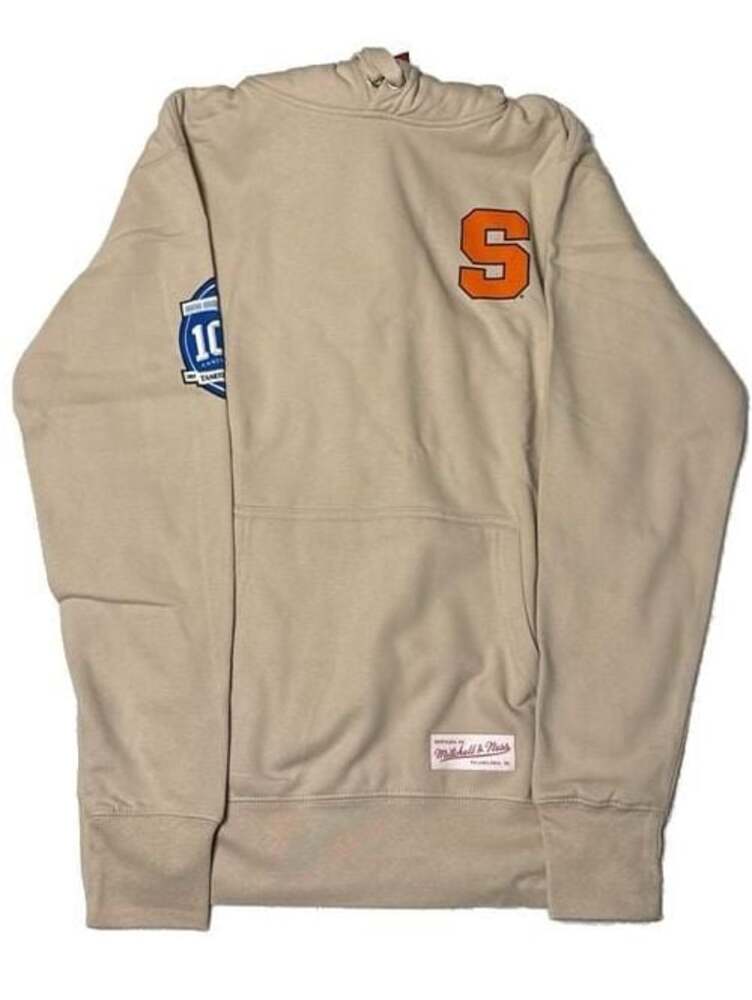 Mitchell & Ness NCAA Syracuse University Cream colored hoodie size small